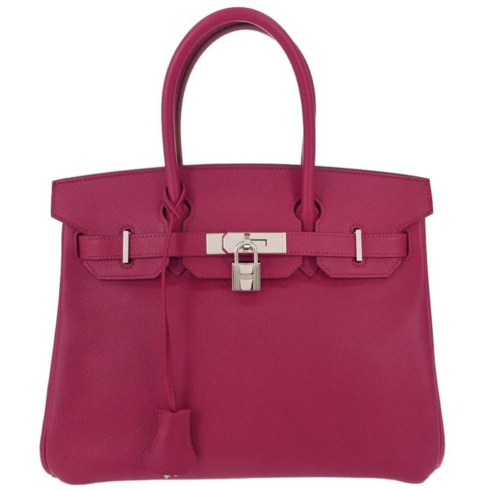 Hermes Birkin Red Epsom With Gold Hardware Pink Leather Handbag